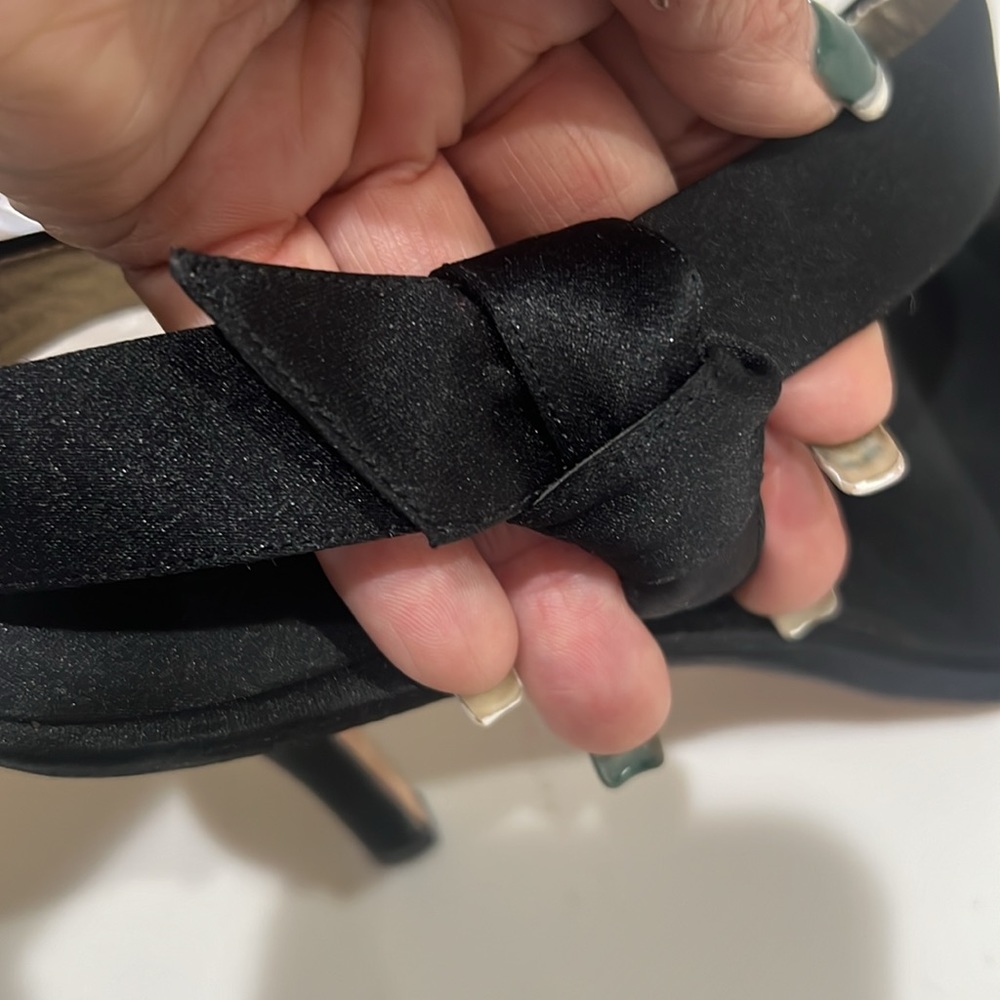 NINA SLING BACK OPEN TOE HEELS - Picture 4 of 14